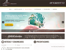 Tablet Screenshot of anglogoldashanticolombia.com